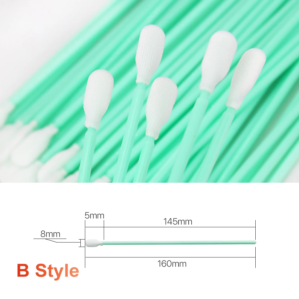Nonwoven Cotton Swab 100Pcs/Lot Size L70/100/121/160mm Dust-proof For Cleanning Focus Lens And Protective Windows