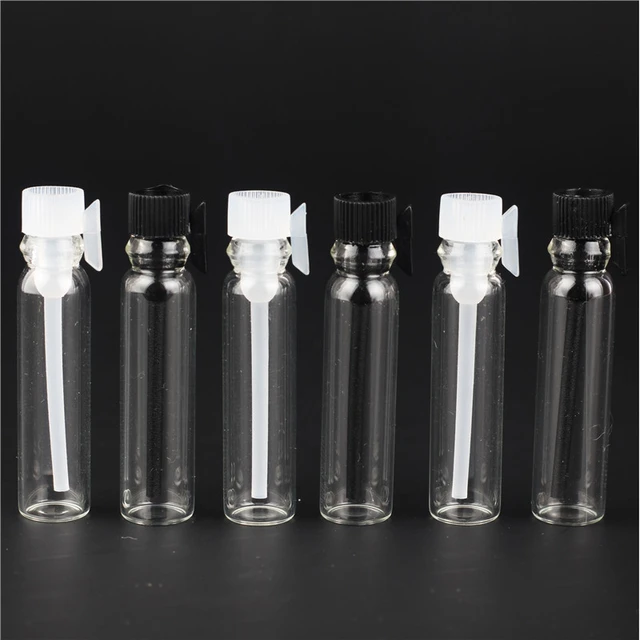100pcs 1/2/3 Ml Empty Mini Glass Perfume Small Sample Vialsbottle