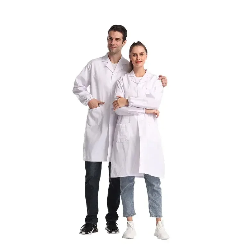 Long Short Sleeve Uniform Medical Lab Coat
