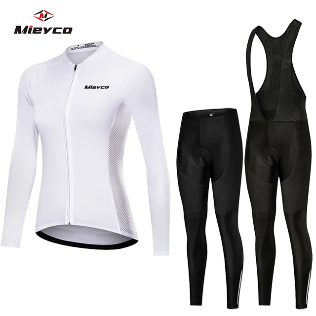 Outono branco conjunto camisola de ciclismo manga longa das mulheres camisa mtb camisa das mulheres roupas ciclismo bicicleta maillot ciclismo