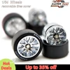 1/64 Wheels with Rubber Tires CE28 Refitting Parts for Diecast Model Car Hot Wheels Matchbox Tomica D:11mm 1 Set 2