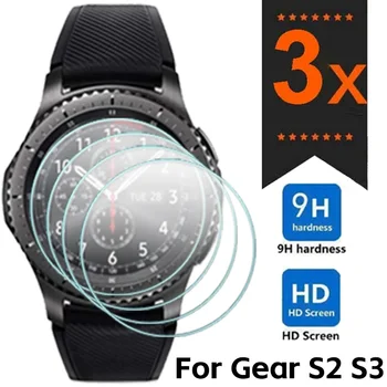 Pellicole proteggi schermo in vetro temperato 3-1Pcs per Samsung Gear S2 S3 Classic Frontier pellicole proteggi schermo HD Anti-esplosione