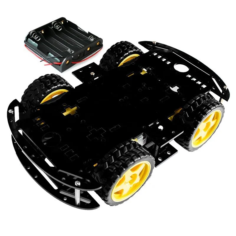 Châssis Robot Tank 4WD avec Codeur - 5 Couleurs