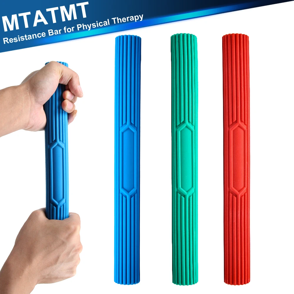 Resistance Bar for Physical Therapy,Flexible Non-slip Twisting Hand Exercise Bar,Relieves Tendonitis Pain&Improve Grip Strength