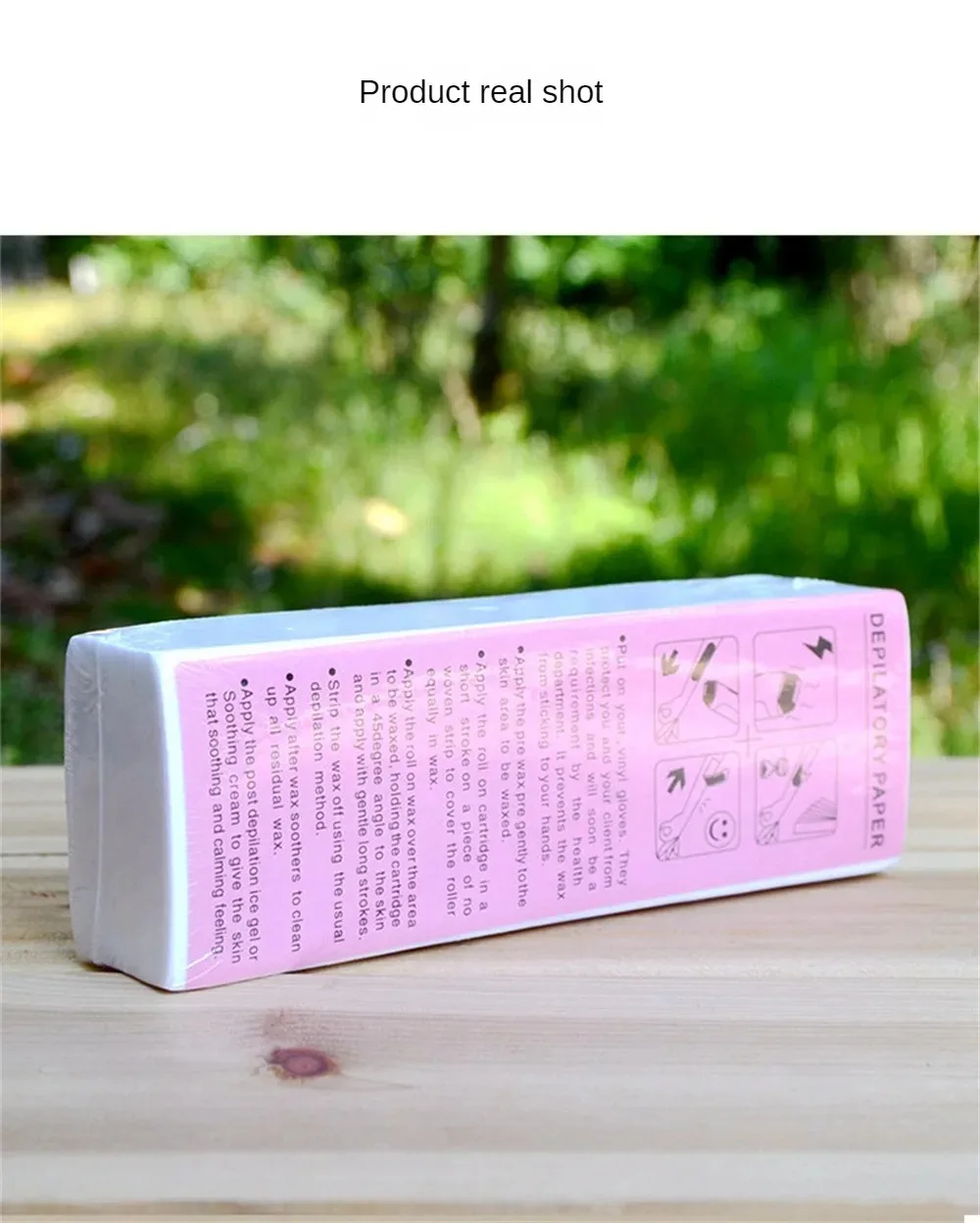 20PCS/50PCS/100PCS Non-woven High Quality Fabric Waxing Papers Hair Removal Waxing Strips Depilatory Tool For Leg Hairs Removal 3