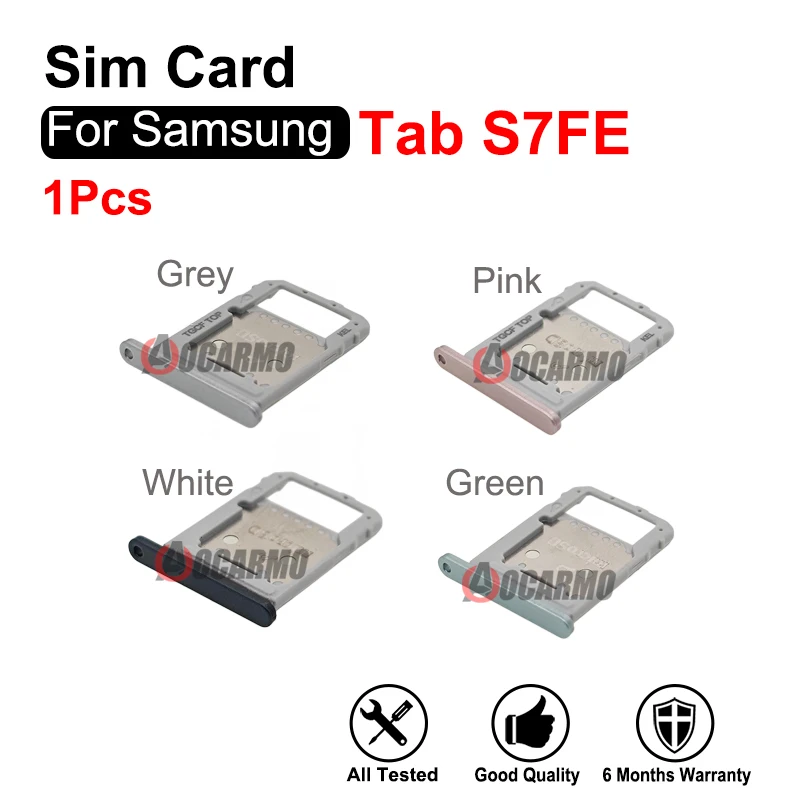 SIM 카드 슬롯, 삼성 갤럭시 탭 S7 FE 4G 심 트레이, S7FE SM-T735C 교체 부품