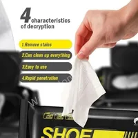 30/12pc Disposable Shoe Wipes Travel Portable Useful Shoe Artifact Cleaning Accessories for Sneaker Scrubbing Quick Remove Dirt 2