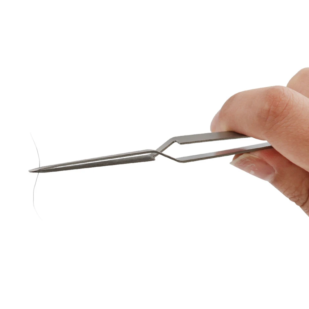 Reverse Contrast Tweezers Modeling Tool Stainless Steel Precision-Operation Reverse Tweezers for Integrated Circuit Maintenance