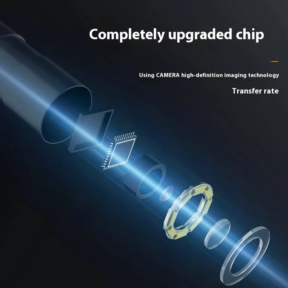 스크린이 있는 단일 산업용 내시경 카메라 휴대용 자동차 테스터 조절 가능한 라이트 파이프 하수구 카메라 실린더 배수관용