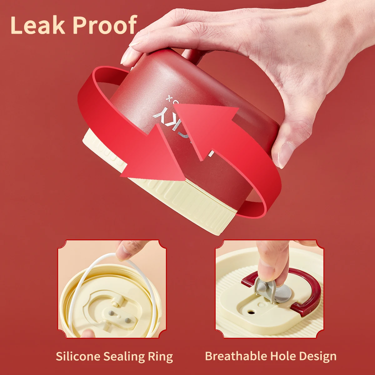 Bento Lunch Box Portable Insulated 304 Stainless Steel With Cutlery&Thermal Bag Microwave Leak-proof Food Container