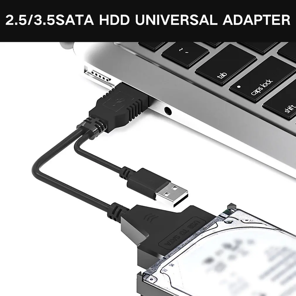 Disque dur externe GENERIQUE 2.5 '' / 3.5 '' USB 3.0 Câble  de Transmission Données de Serveur d'unité de Disque Dur SATA pour SSD  / HDD