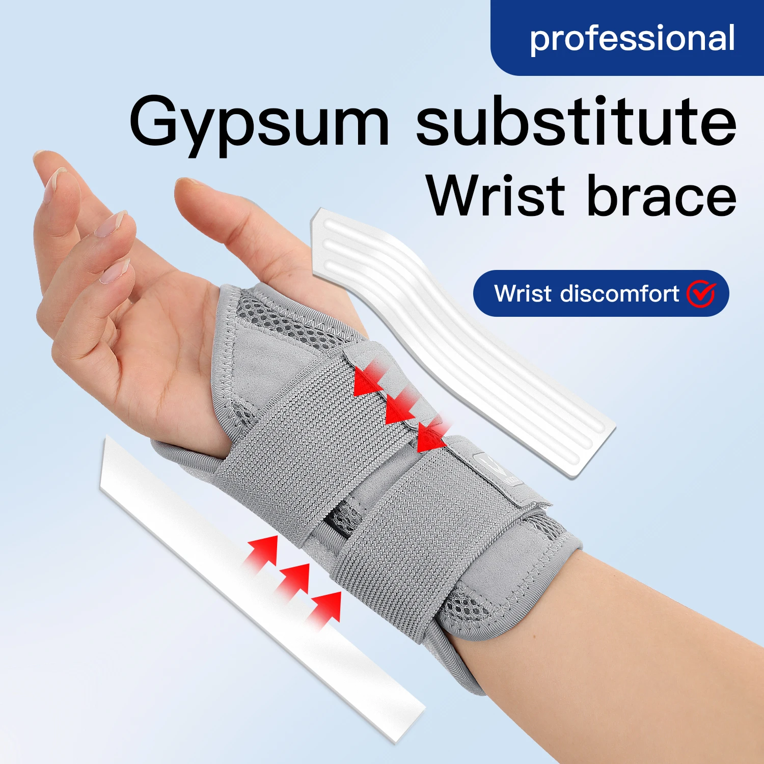 Finger Joint Pain Tendon Sheath Adjustable Dual Strap Wrist Guard with Thin Design Thumb Strain Protection Strap Wrist Guard