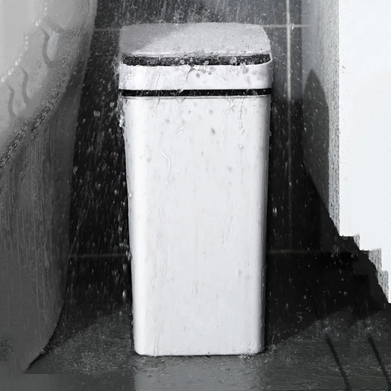 

Automatic Sensor Trash Can Smart Bathroom Bucket Garbage Waterproof Trash Can Recycle Kitchen Kosz Na Smieci Household Items