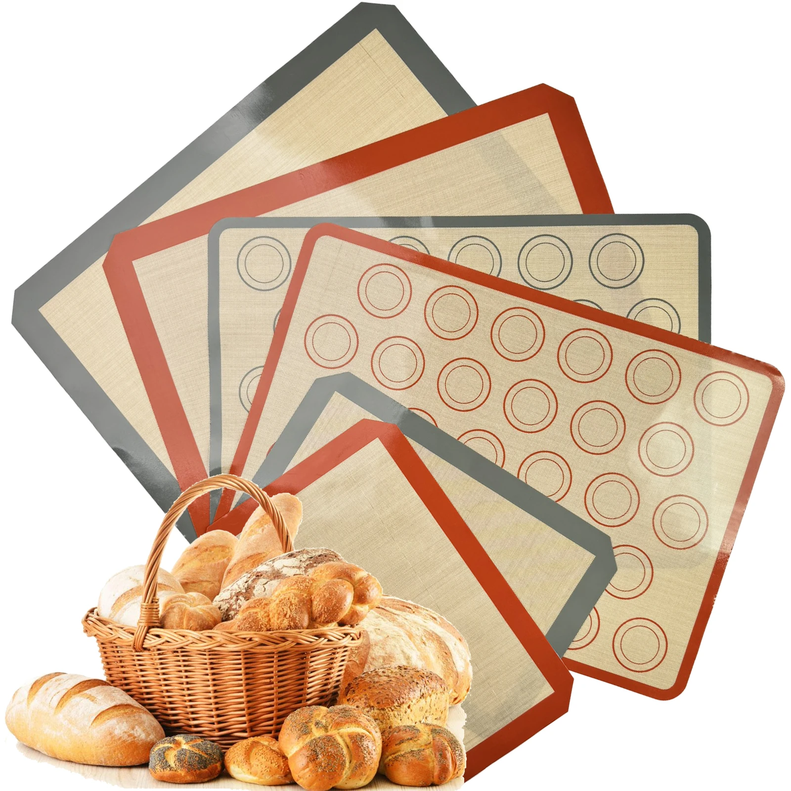 Reusable 0.4mm Silicone Baking Mat – Non-Stick Oven Liner 1