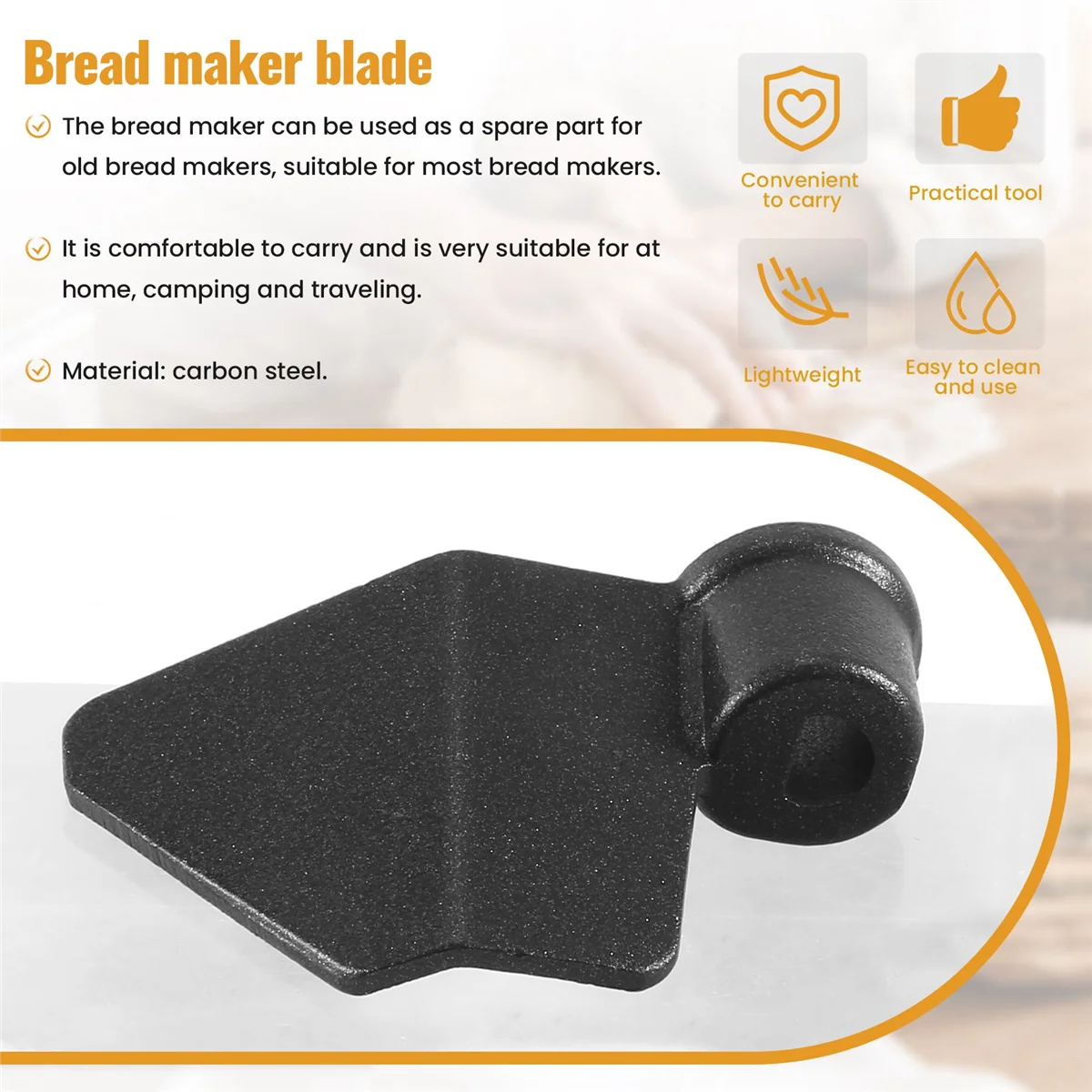 Bread Baking Machine Paddles Kneading Hooks, Stainless Steel Kneading Blade for Bread Baking Machines HOT