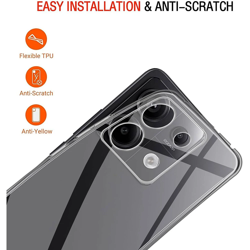 Ultra-Thin Clear Shockproof Silicone Phone Case