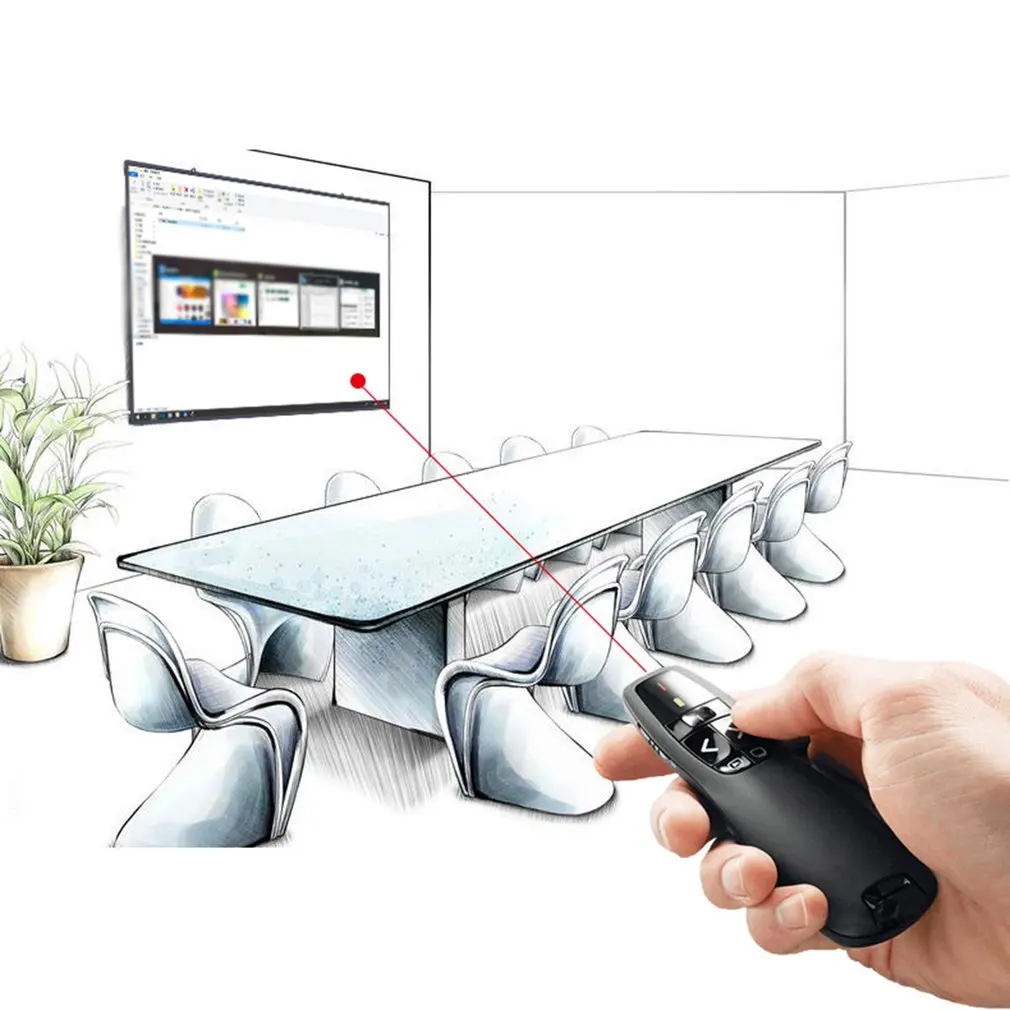 

Wireless Presentation Remote Control Durable and Practical Portable Ergonomic Design Power Point Wireless Presentation Remote