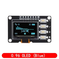 Compact 0.96 OLED Display with 4x4 Keypad and I2C Interface - Dual Color Options (Blue)