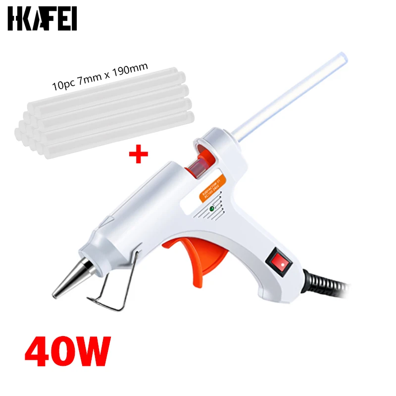 40W Hot Melt Glue Gun with Switch for 7mm Glue Stick Mini Indusrial  Adhesive Hot Gun Electric Heat Temperature Gun Repair Tool - AliExpress