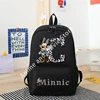 Minnie Mouse Disney Girls Boys Cartoon Backpack Anime Knapsack Breathable Student Schoolbag Wear Resistant Canvas Bag Kids Gifts 3