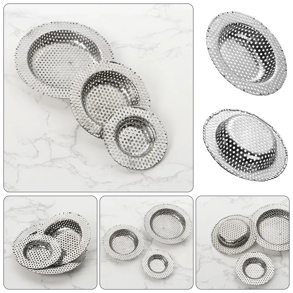 

Kitchen Sewer Hair Clean Up Shower Stopper Waste Catcher Mesh Trap Sink Strainer Drain Filter