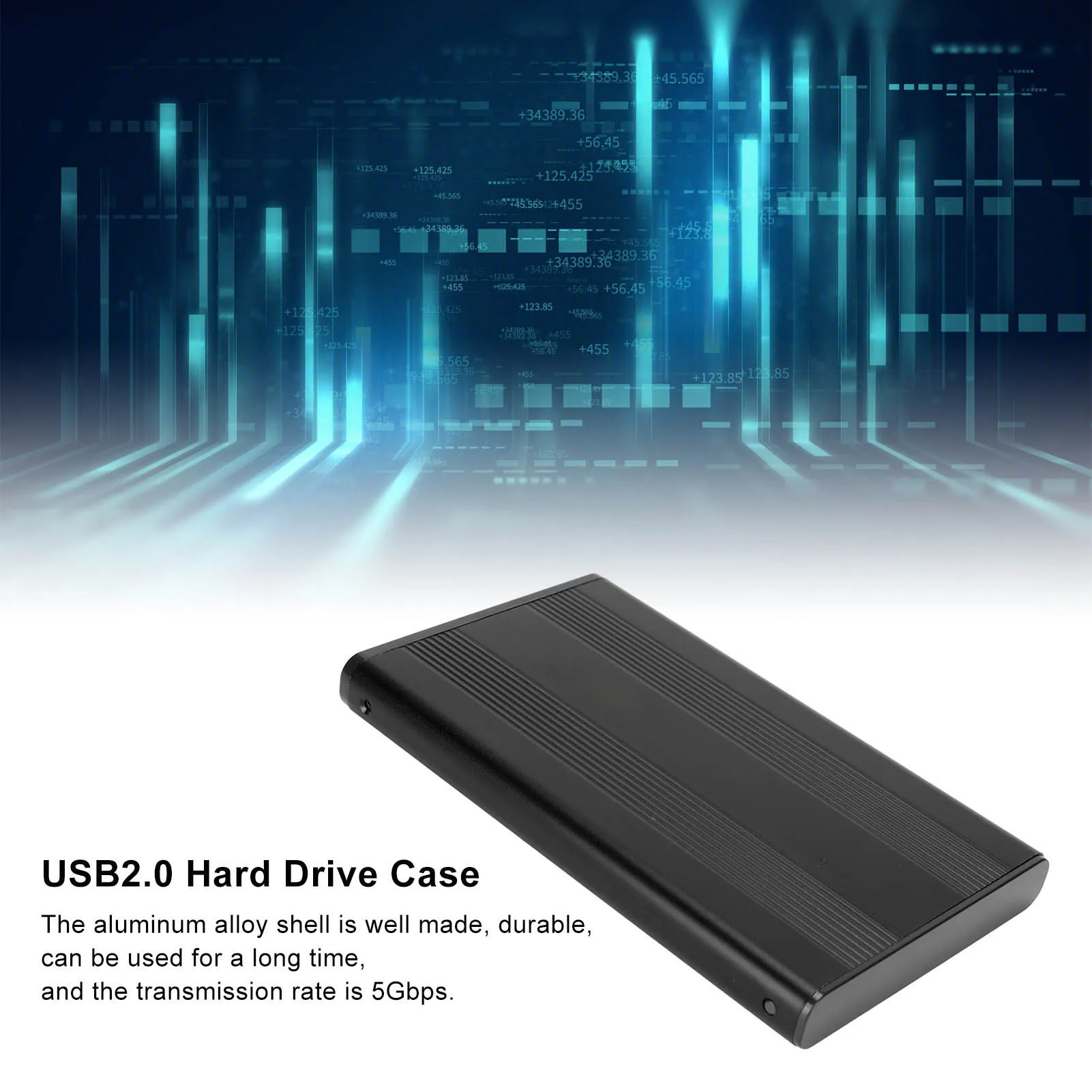 Enclosure 5Gbps Transfer Rate USB3.0 Hard Drive Case Anti Static USB3.0 To SATA Reasonable Structure for OS X for Windows