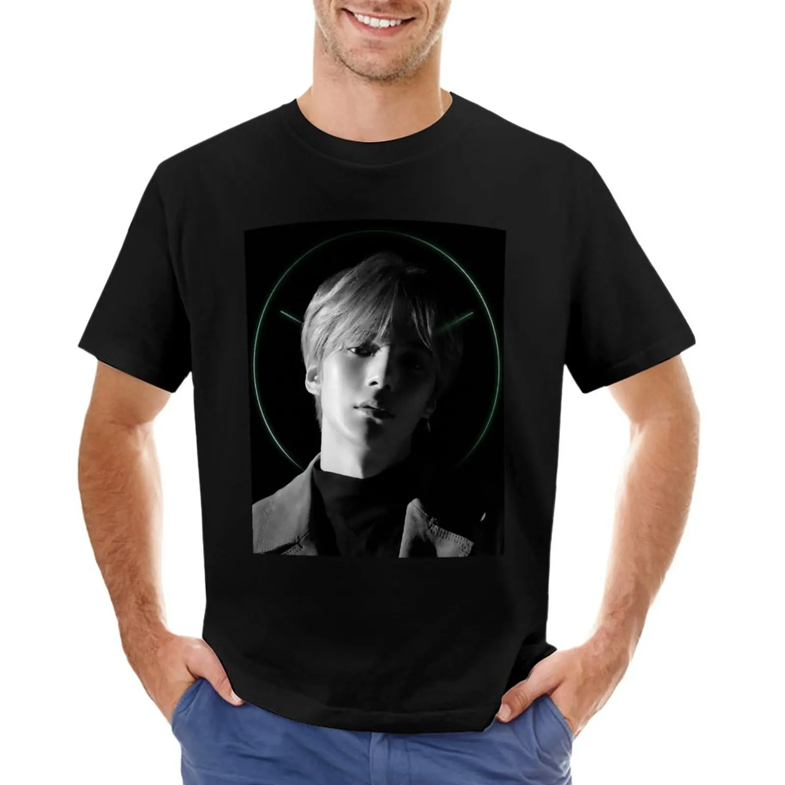 

Minhyuk (Connect B&W) T-Shirt tees blanks Men's t shirts