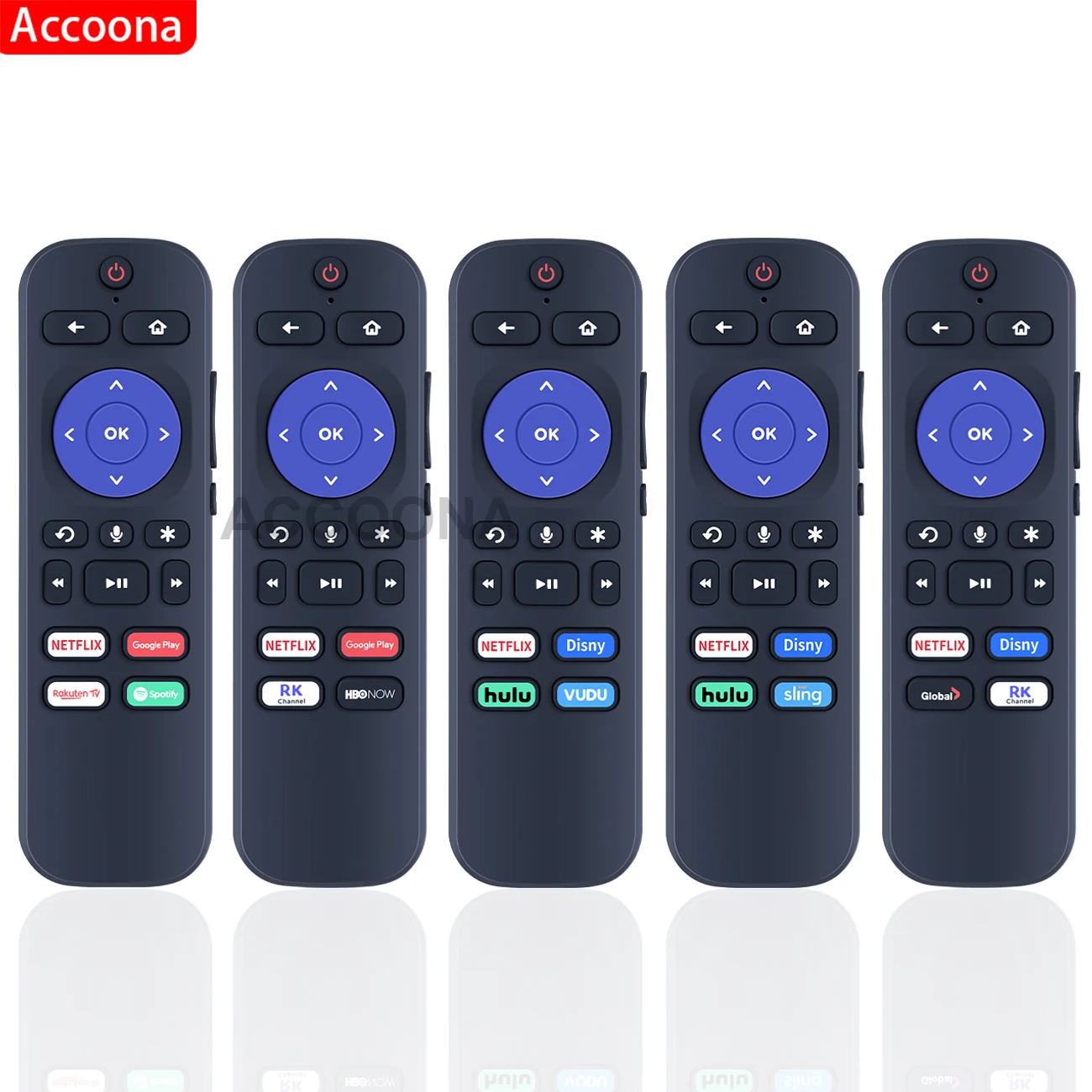 Rc-Al7 3226000913 3226000839 3226000889 3226000890 3226000842 Telecomando Per Lettori Roku Roku Tvs E Roku Audio