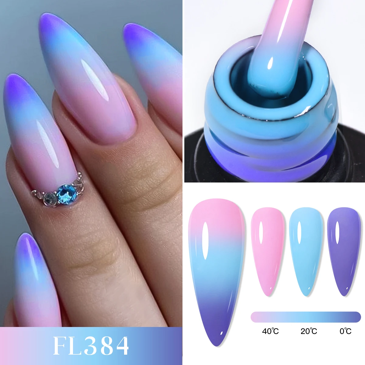 Transform Your Nails with 3 Colors Thermal Gel