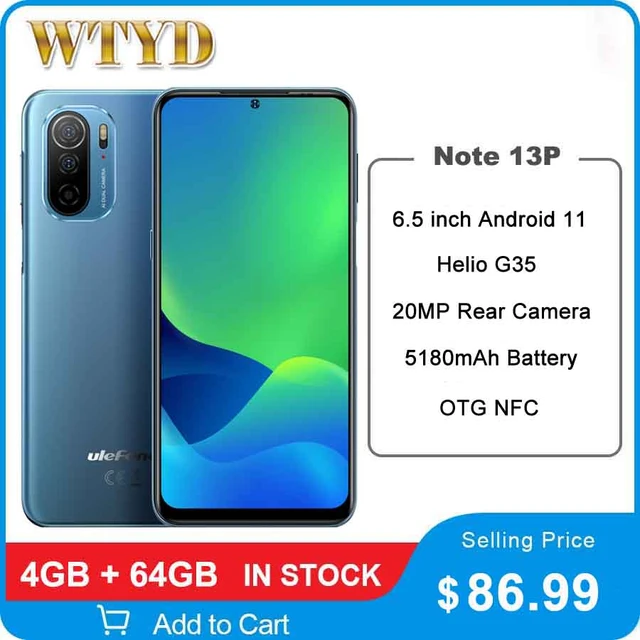 Ulefone Note 16 Pro 4GB 128GB Face ID 4400mAh Battery 6.52 inch Android 13  Unisoc T606 Octa Core Network 4G - AliExpress