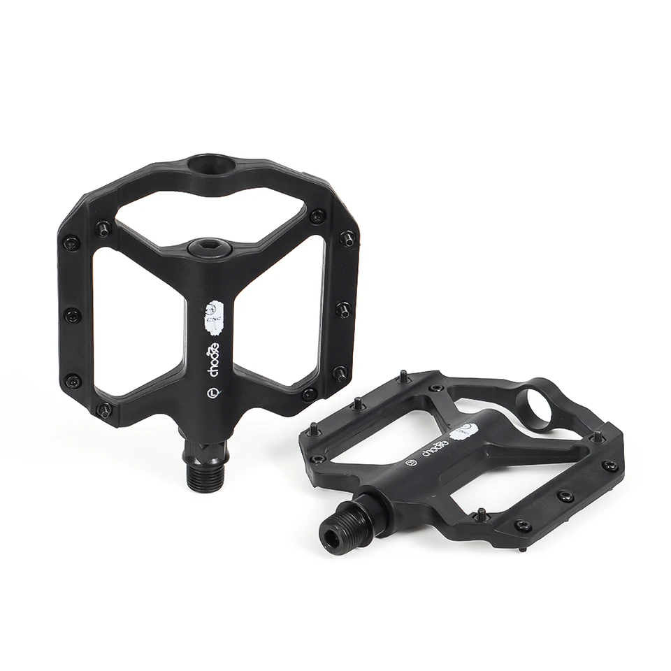 Pedali MTB PRMHOOT In Nylon Con 20 Pin Antiscivolo, Per Mountain Bike, Corsa, BMX, E-bike, Filetto 9/16 Pollici - 4