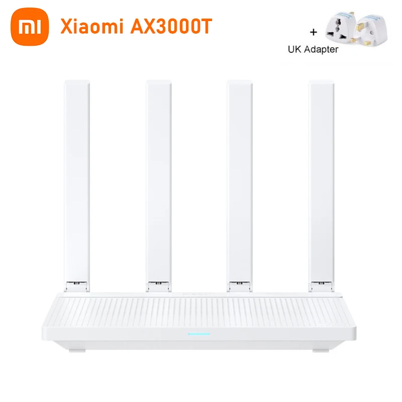 thumbnail image 1 of Router Xiaomi AX3000T 2.4G 5G Tecnología de malla WiFi 6 Penetración eficiente en la pared Protección en línea para niños Repetidor de enrutador WiFi, 1 of 5