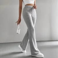 Fashionable Casual Pants Women's Flared Pants Warm Solid Color Butt Lifting Versatile Corduroy Long Pants