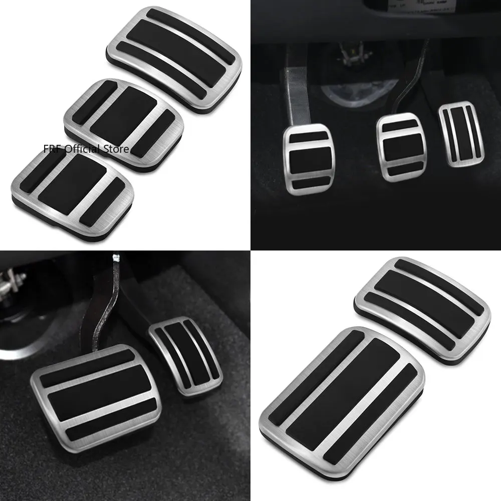 Stainless Steel Car Foot Pedals Accelerator Brake No Drilling Non-slip Pedal Cover for Peugeot 308 308S I II III T7 T9 2007~