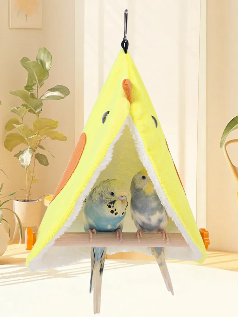 Vogels Papegaaiennest Zachte Pluche Vogel Papegaaienhangmat Parkieten Hangbed Huis Grot Kooi Hut Tent Speelgoed Vogelkooi Accessoires - hoogwaardig product
