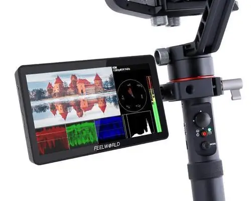 Portable monitor DSLR field monitor Feelworld F6 Plus V2 6 inch 3D LUT touch screen IPS FHD 1920x1080 support 4K tilt arm