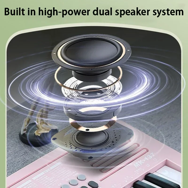 Portable Children's Electronic Organ 37 Keys Professional Keyboard Beginners Multifunctional Mini Kids Piano Musical Instruments
