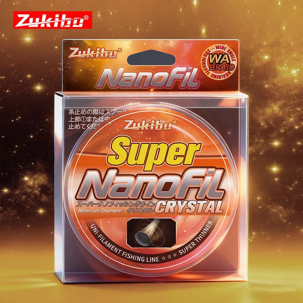 Zukibo Winner Nanofil Crystal Unifilament Fishing Line Smooth Thin Soft Abrasion Resistant