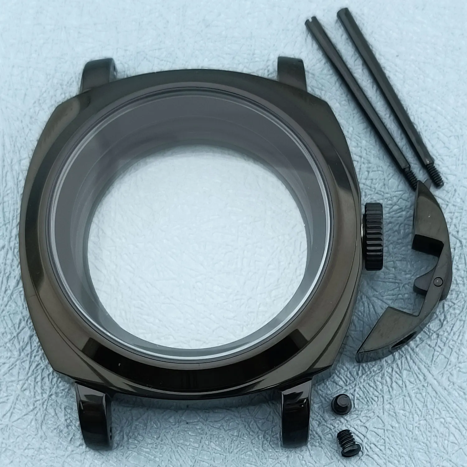 Premium 40mm Sapphire 10ATM Waterproof Stainless Steel Watch Case with Handle