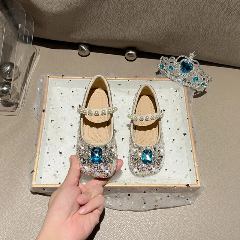 Rhinestone Kids Casual Shoes for Girls