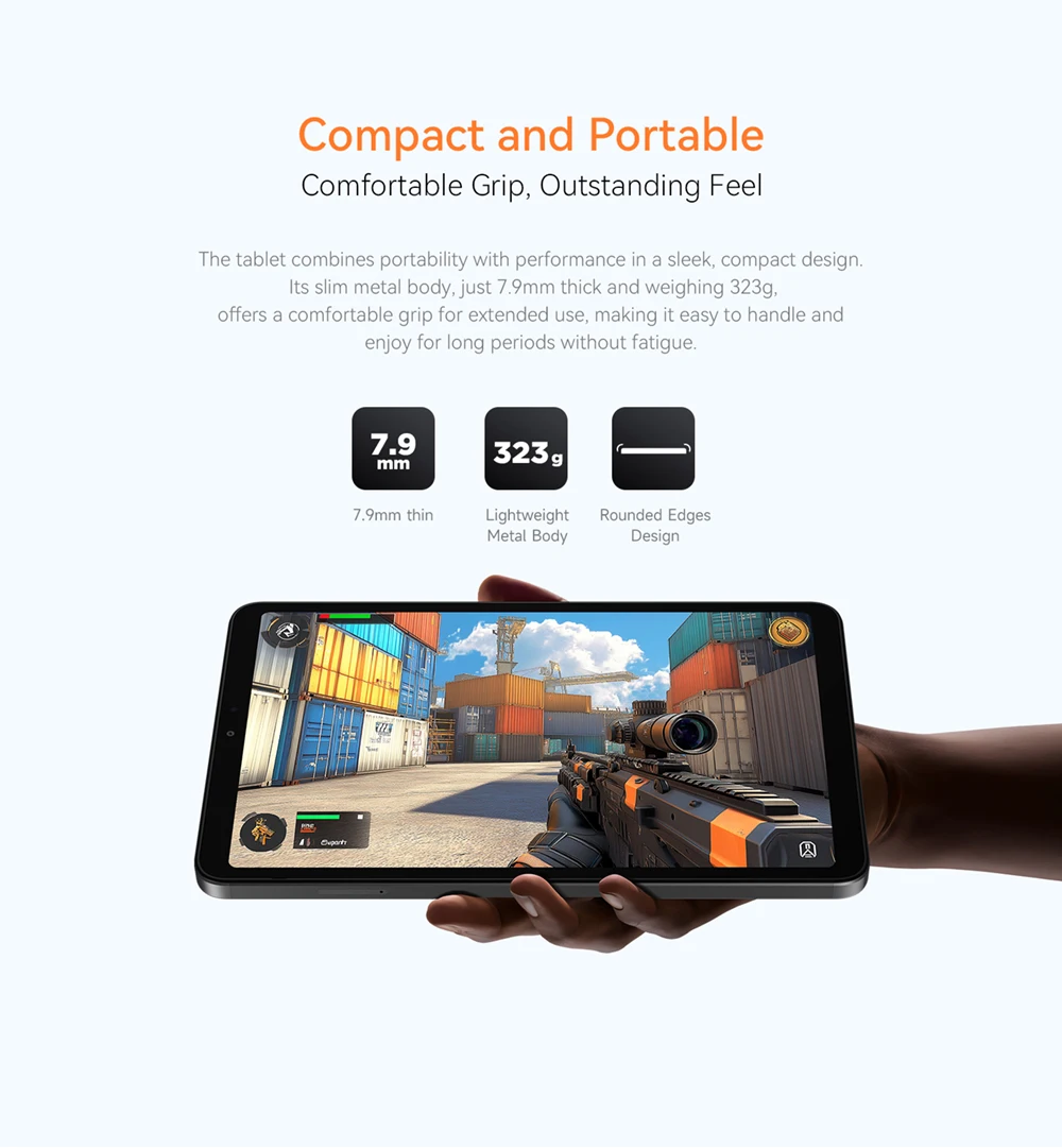 Alldocube iPlay60 Mini Turbo 8.4inch Snapdragon 6Gen 1 Tablet Android14 8GB+8GB virtual memory RAM+128GB ROM Widevine L1 4