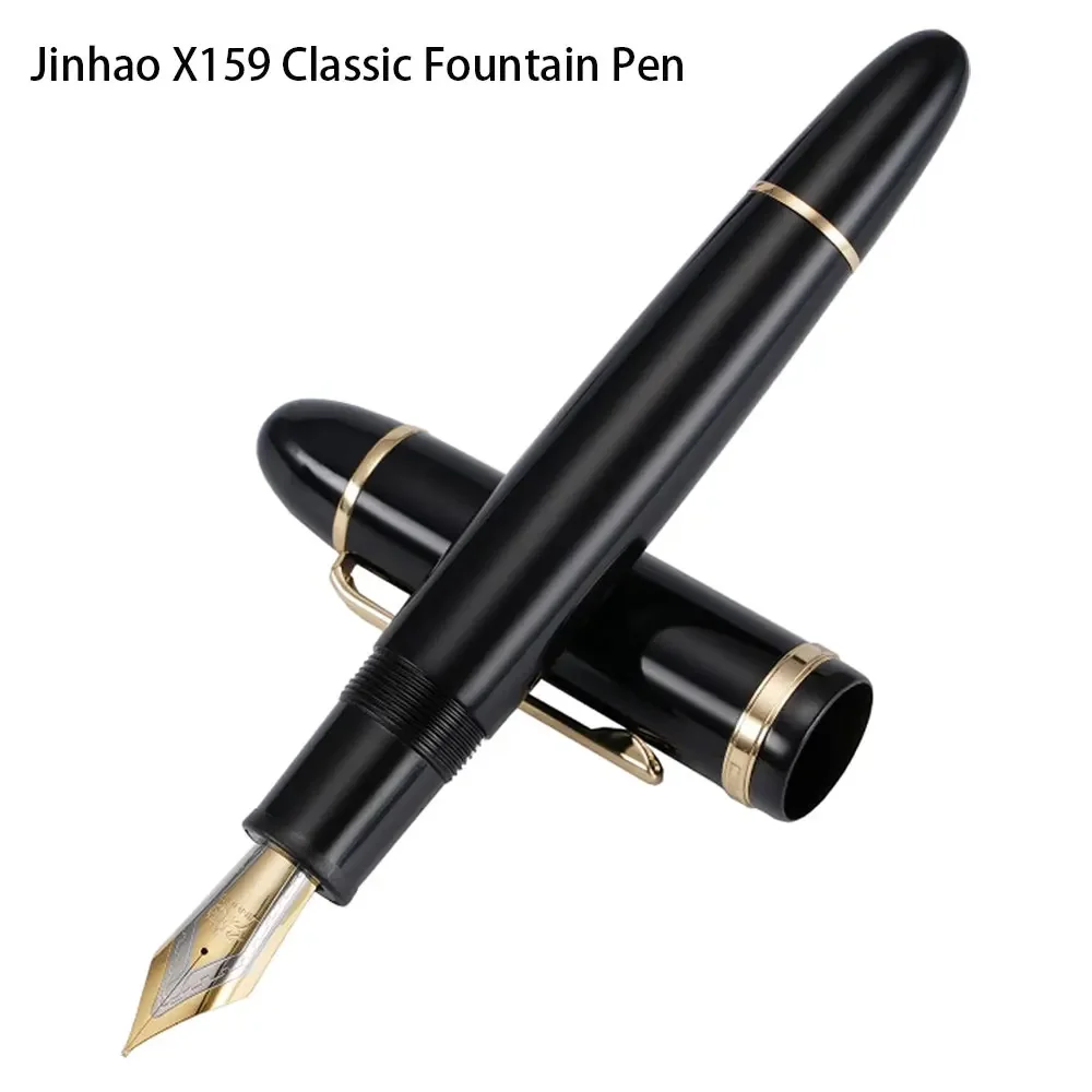 1PC Jinhao X159 Colorful Resin Fountain Pen 0.5mm Fine Nib Smooth Writing Elegant Stationery Gift Pens for Office Supplies 2