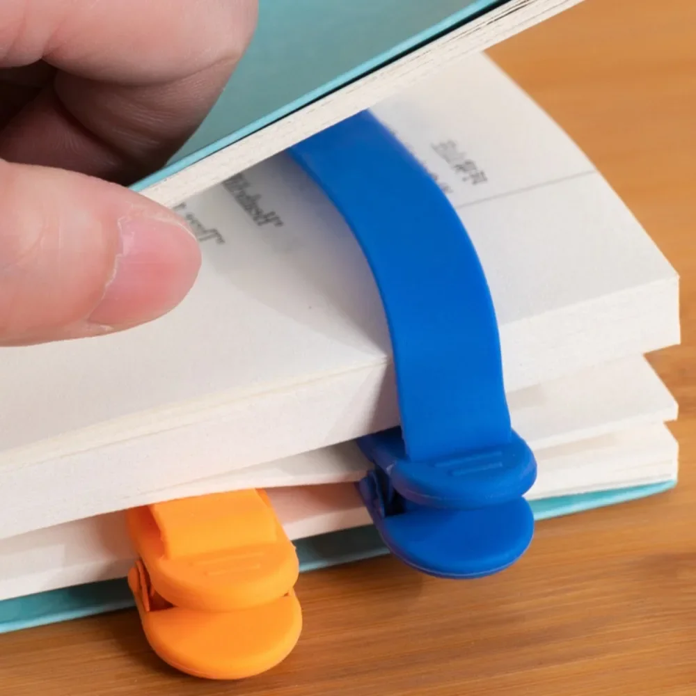 Bookmarks Stationery Supplies Silicone Bookmark 1/3/6Pcs Automatically Follows Page Flipping for Student Office Home