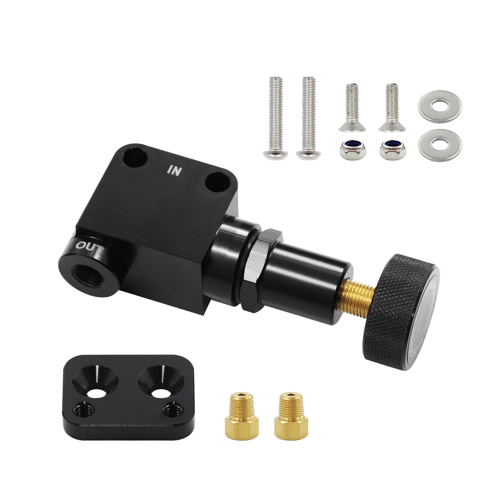 Load Sensing Valve Brake Compensator Brake Proportion Valve Adjustable 100-1000 PSI Racing Lever Type For Car