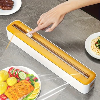 Taglierina per pellicola in plastica - Taglierina multiuso da cucina per plastica, alluminio e carta cerata |   Strumento per l'imballaggio riutilizzabile dal design semplice