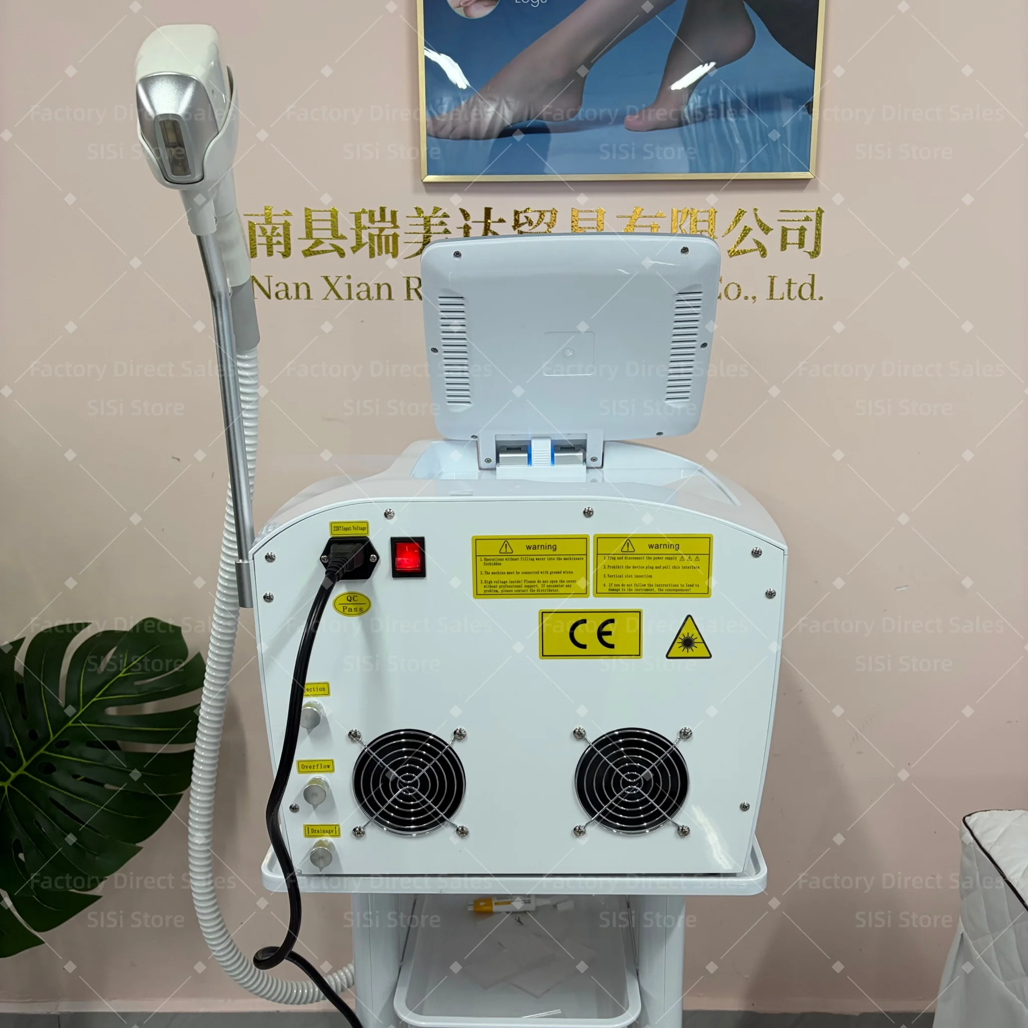 5000W Diode hair removal machine Epilator 4 Wavelengths for Coarse Hair Painless Permanent Hair Removal Machine for Body 5