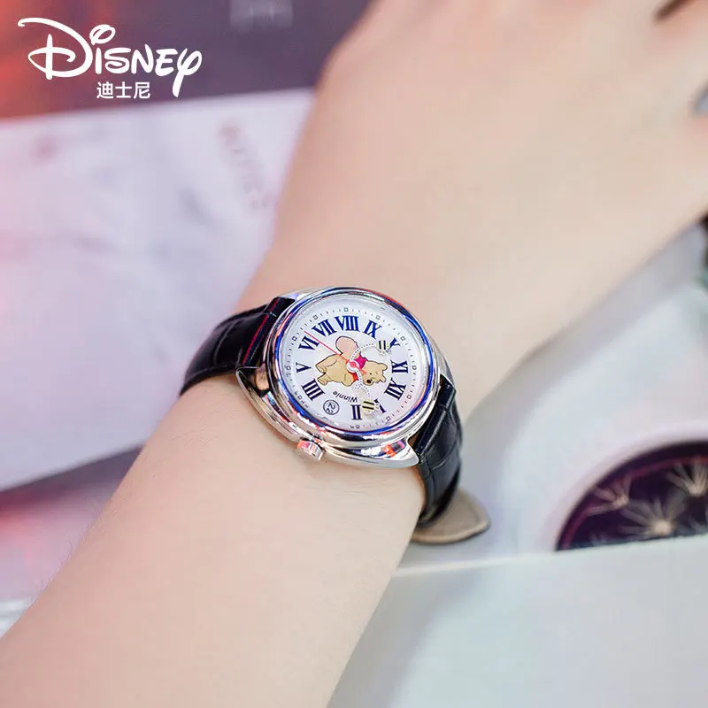 Disney For Woman Watch Alice's Adventures In Wonderland White Rabbit Unisex  Cartoon Quartz Wristwatch Man Pointless Design Lady