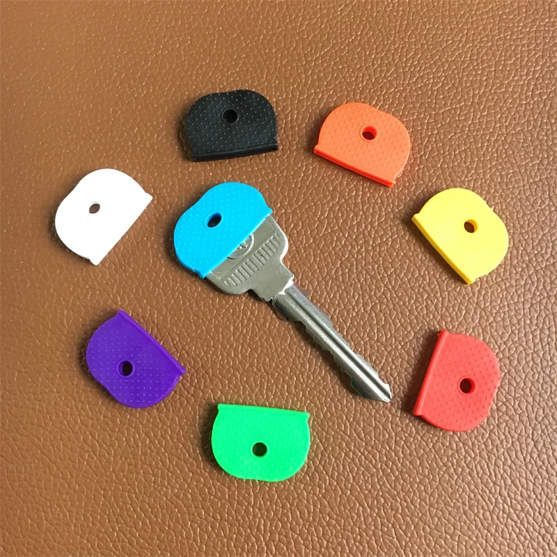 Key Caps Covers 10pcs/set Random Key Covers Topper Keyring Fashion Hollow Multi Color Soft Key Locks Accessories