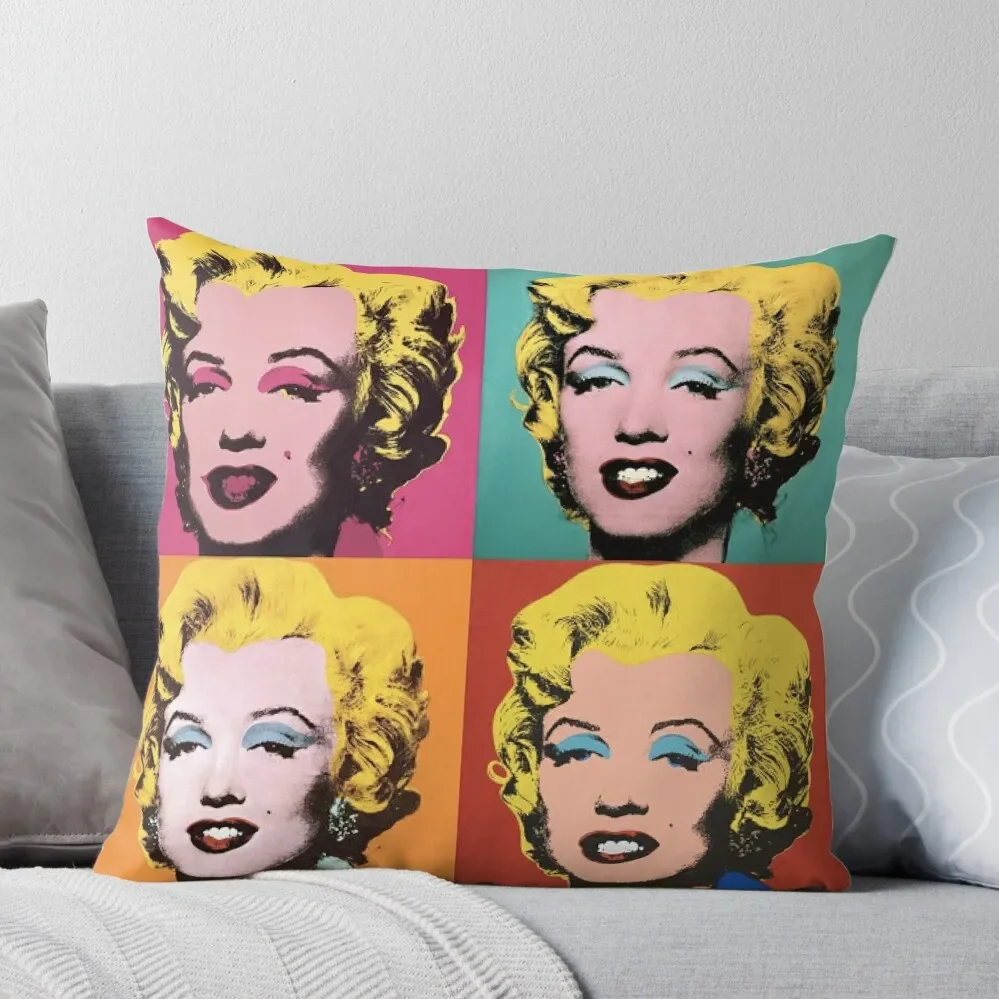 Andy Warhol Marilyn Throw Pillow Cuscini Per Divani Cuscini Per Cuscini