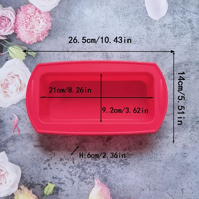 Rectangular Square Silicone Pans for Bread Cake Deep Baking Dish Angel Food Cheesecake Mold Brownie Mould Loaf 3
